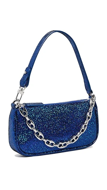 BY FAR Mini Rachel Blue Disco Dot Leather 8 BY FAR Mini Rachel Blue Disco Dot Leather - Image 6