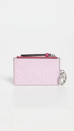 GANNI Banner Zipped Coin Purse