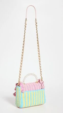 Lele Sadoughi Raffia Ruffle Tabitha Top Handle Handbag -Jacquemus Shop leles307441f425 1680025215690 2 0. UX357 QL90