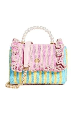 Lele Sadoughi Raffia Ruffle Tabitha Top Handle Handbag -Jacquemus Shop leles307441f425 1680025215916 2 0. UX357 QL90