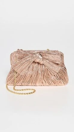 Loeffler Randall Rochelle Mini Pleated Frame Clutch With Bow