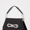 MACH & MACH Black Patent Leather Samantha Handbag