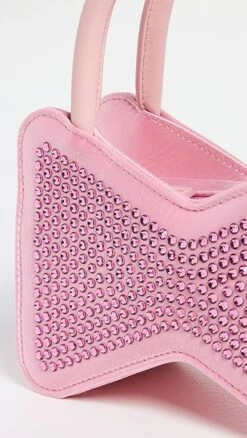 MACH & MACH Bow Shape Crystallized Pink Satin Mini Handbag -Jacquemus Shop macma300721a561 1672875733311 2 0. UX357 QL90