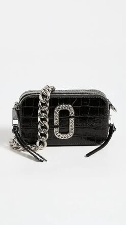 Marc Jacobs Snapshot Croc Embossed Camera Bag