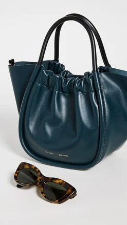 Proenza Schouler Small Ruched Crossbody Tote -Jacquemus Shop prosh205671a446 1665084612104 2 0. UX357 QL90