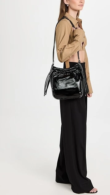 Proenza Schouler Crinkled Patent Drawstring Pouch 4 Proenza Schouler Crinkled Patent Drawstring Pouch - Image 2
