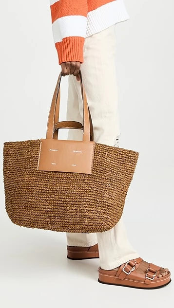 Proenza Schouler White Label Large Morris Rafia Tote 5 Proenza Schouler White Label Large Morris Rafia Tote - Image 3