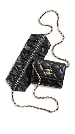 Shopbop Archive Chanel Ruffled Cardholder On Chain -Jacquemus Shop sbadb315451071b 1660579656357 2 0. UX357 QL90