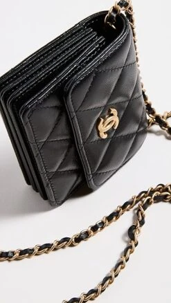 Shopbop Archive Chanel Ruffled Cardholder On Chain -Jacquemus Shop sbadb315451071b 1660579656718 2 0. UX357 QL90