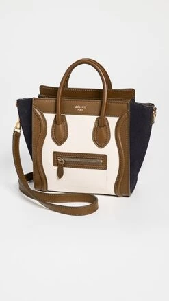 Shopbop Archive Celine Nano Luggage Tricolor Bag
