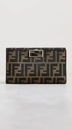 Shopbop Archive Fendi Bifold Long Zucca Wallet
