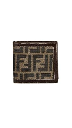 Shopbop Archive Fendi Leather Trim Bifold Wallet, Zucca -Jacquemus Shop sbadb3190011409 1674757805224 2 0. UX357 QL90