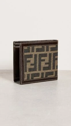 Shopbop Archive Fendi Leather Trim Bifold Wallet, Zucca -Jacquemus Shop sbadb3190011409 1674757805319 2 0. UX357 QL90