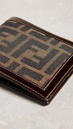 Shopbop Archive Fendi Leather Trim Bifold Wallet, Zucca -Jacquemus Shop sbadb3190011409 1674757805428 2 0. UX357 QL90