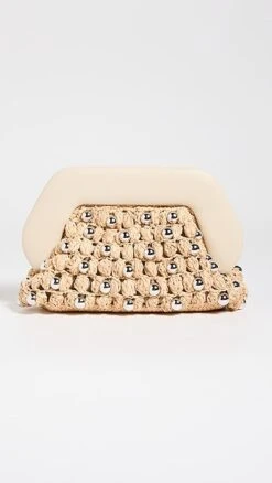 THEMOIRè Themoire Tia Straw Beads Bag