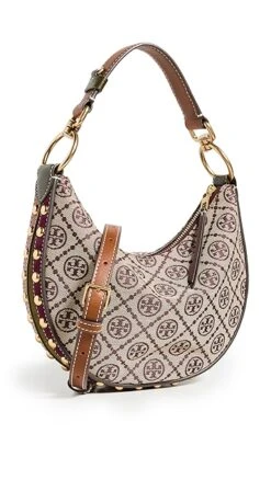 Tory Burch T Monogram Jacquard Studded Mini Crescent Bag -Jacquemus Shop toryb4965510768 1665678200265 2 0. UX357 QL90