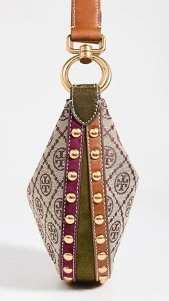 Tory Burch T Monogram Jacquard Studded Mini Crescent Bag -Jacquemus Shop toryb4965510768 1665747762001 2 0. UX357 QL90