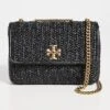 Tory Burch Small Kira Chevron Lacquered Raffia Convertible Shoulder Bag