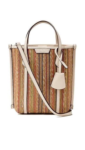 Tory Burch Mini Perry Raffia Stripe Tote 8 Tory Burch Mini Perry Raffia Stripe Tote - Image 6