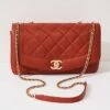 What Goes Around Comes Around Chanel Red Lamb Classic Flap 11" Bag