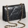 What Goes Around Comes Around Chanel Navy Lizard Full Flap Bag