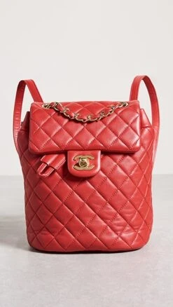 What Goes Around Comes Around Chanel Red Lamb Urban Sport Backpack
