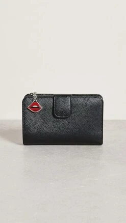 What Goes Around Comes Around Prada Black Saffiano Wallet