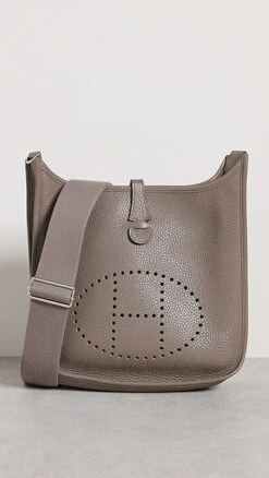 What Goes Around Comes Around Hermes Grey Clemence Evelyne III Pm Bag