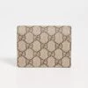 What Goes Around Comes Around Gucci Brn Coated Canvas Wallet