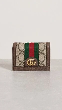 What Goes Around Comes Around Gucci Brown Ophidia Wallet