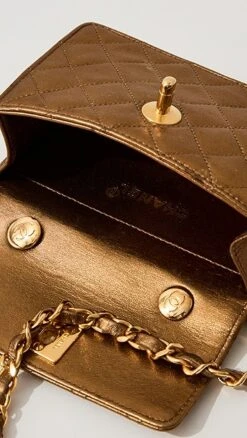 What Goes Around Comes Around Chanel Gold Half Flap Micro Bag -Jacquemus Shop wgadb3683511739 1681839231233 2 0. UX357 QL90