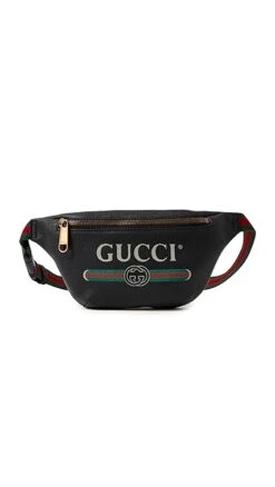 What Goes Around Comes Around Gucci Black Leather Logo Print Belt Bag Small -Jacquemus Shop wgadb368391071b 1681847630969 2 0. UX357 QL90
