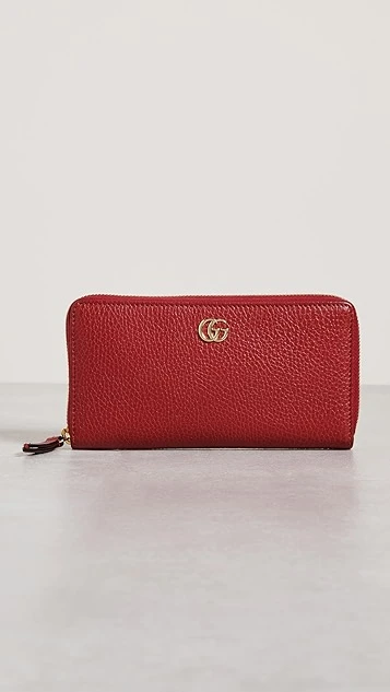 What Goes Around Comes Around Gucci Red Leather Gg Zip-Around Wallet 3 What Goes Around Comes Around Gucci Red Leather Gg Zip-Around Wallet