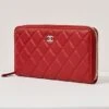 What Goes Around Comes Around Chanel Red Lambskin Zip Around Wallet -Jacquemus Shop wgadb36875102d9 1683315298770 2 0. UX357 QL90